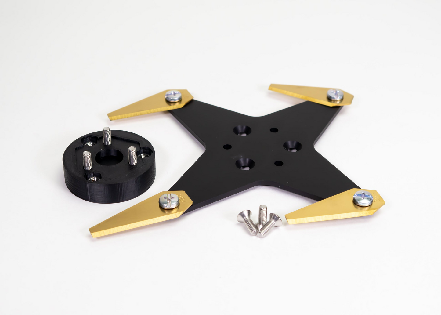 Worx L (SCHWIMMENDES DECK) kompatibles 230 mm Messer Upgrade / Max Performance Kit – MIBROBO 4Cut Blackline