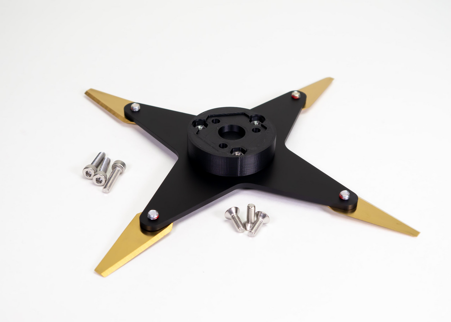 Worx L (SCHWIMMENDES DECK) kompatibles 230 mm Messer Upgrade / Max Performance Kit – MIBROBO 4Cut Blackline