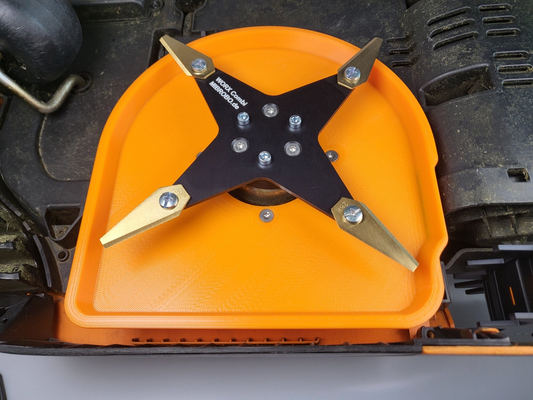 Worx S/M (STANDARD DECK) kompatibles 210 mm Messer Upgrade / Max Performance Kit – MIBROBO 4Cut Blackline