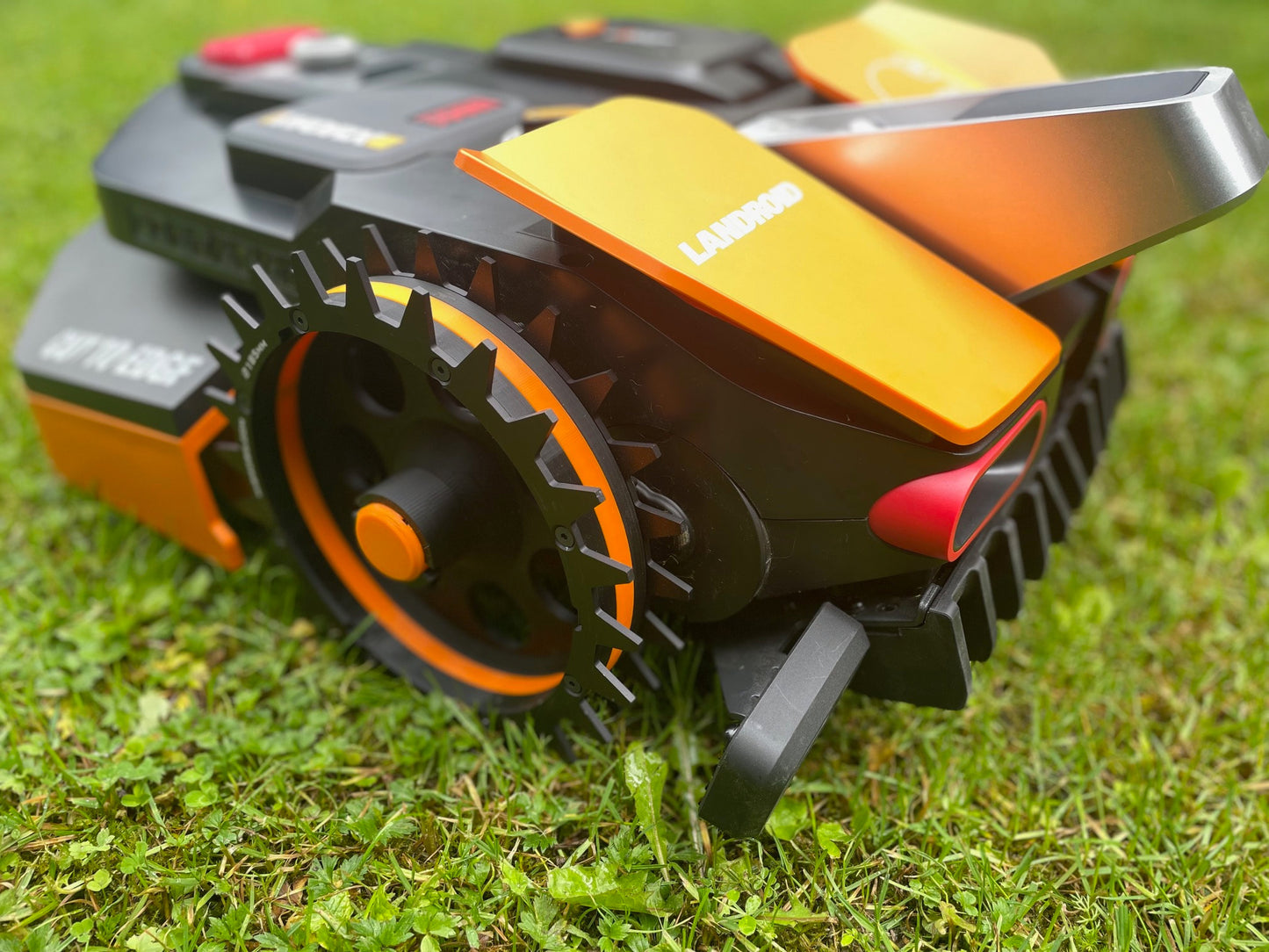 Worx Landroid Vision M und L Doppelrad Performance Kit Komplettrad MIBROBO Blackline Spikes