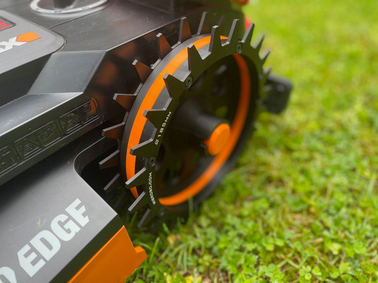 Worx Landroid Vision M und L Doppelrad Performance Kit Komplettrad MIBROBO Blackline Spikes