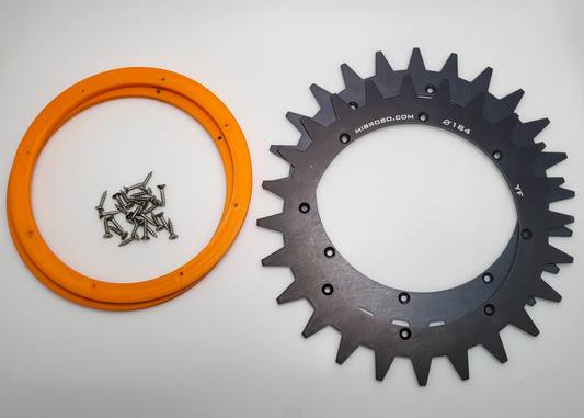 Yardforce Classic 500 Modelle - 184 MIBROBO Blackline Spikes inkl. Spurverbreiterung